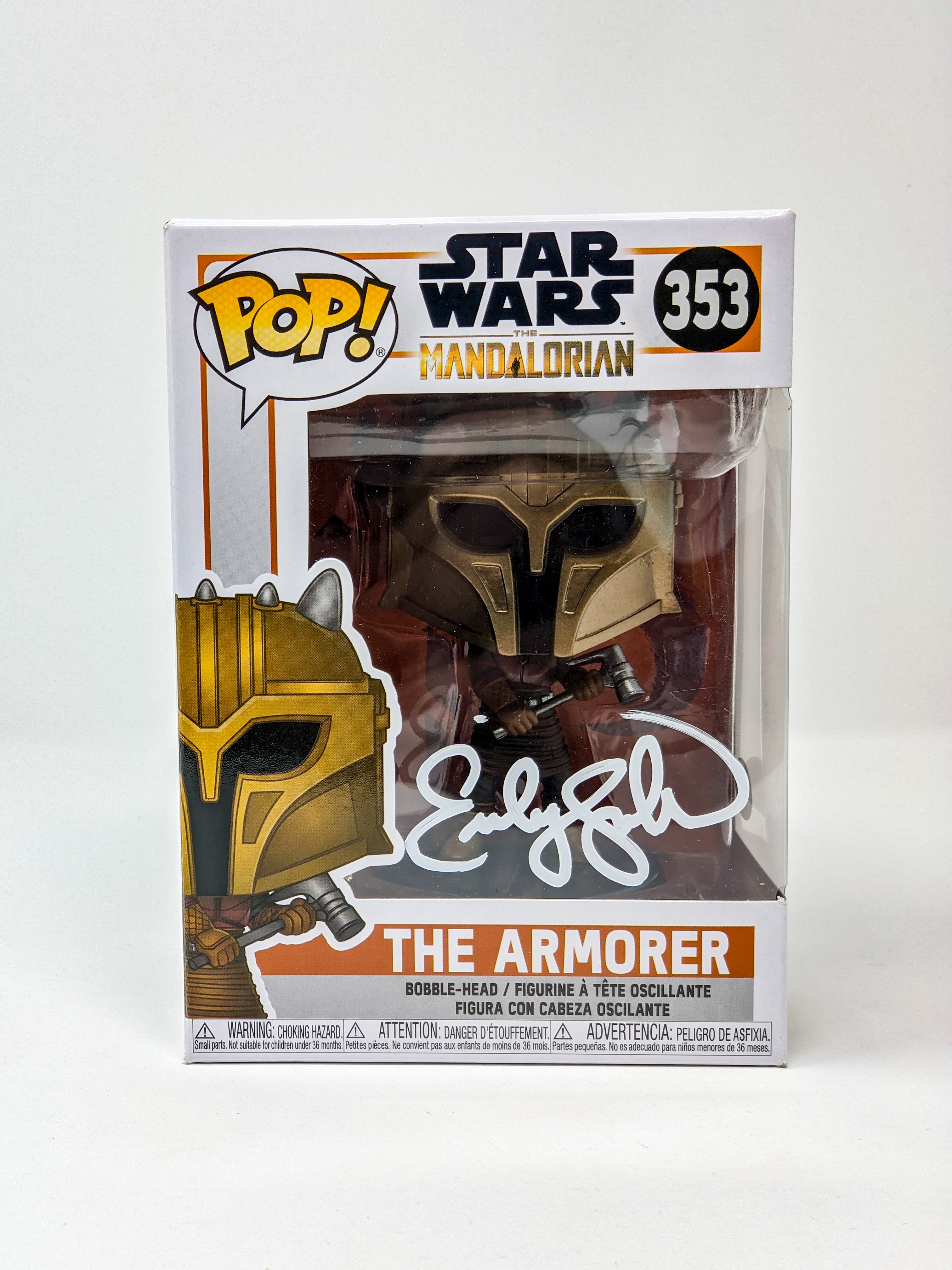 Emily Swallow Star Wars The Armorer #353 Signed Funko Pop JSA Certified Autograph