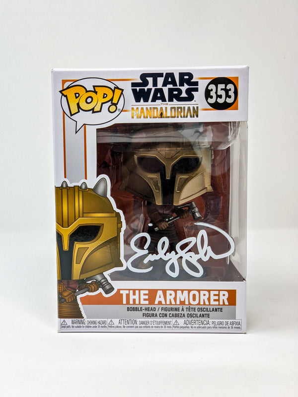 Emily Swallow Star Wars The Armorer #353 Signed Funko Pop JSA Certified Autograph