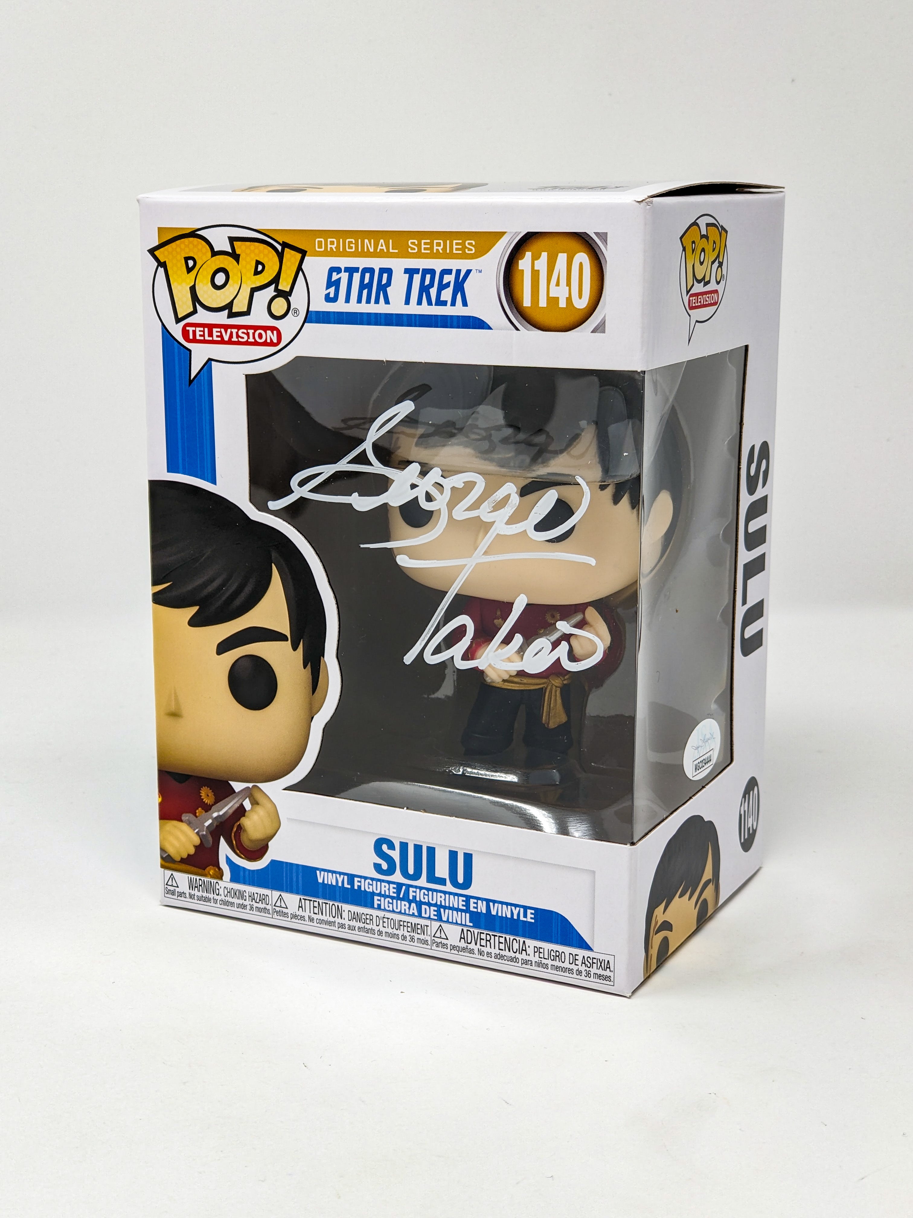 George Takei Sulu Star Trek #1140 Signed Funko Pop JSA Certified Autograph