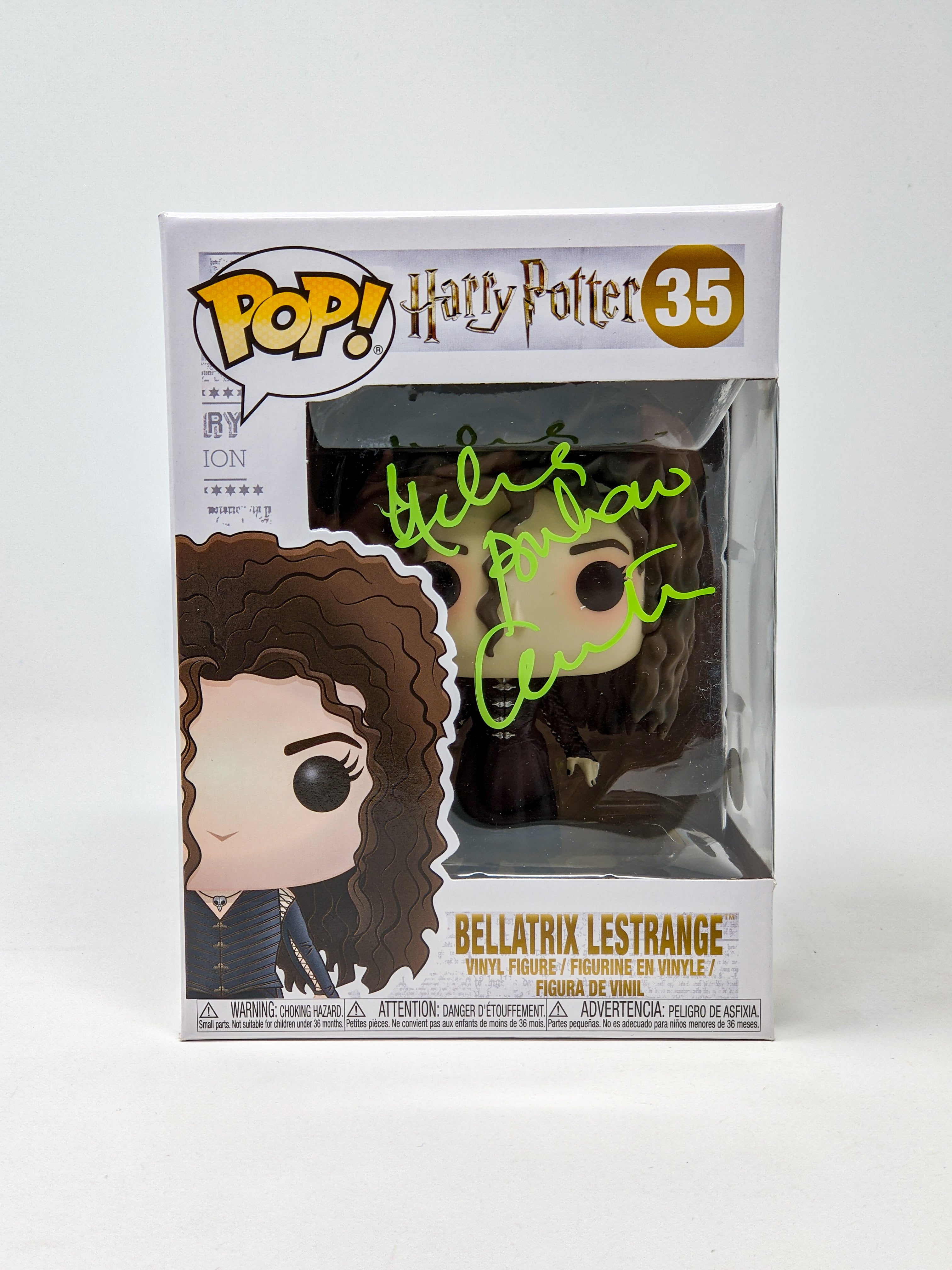 Helena Bonham Carter Bellatrix Lestrange White & Gold #35 Signed Funko Pop JSA Certified Autograph GalaxyCon