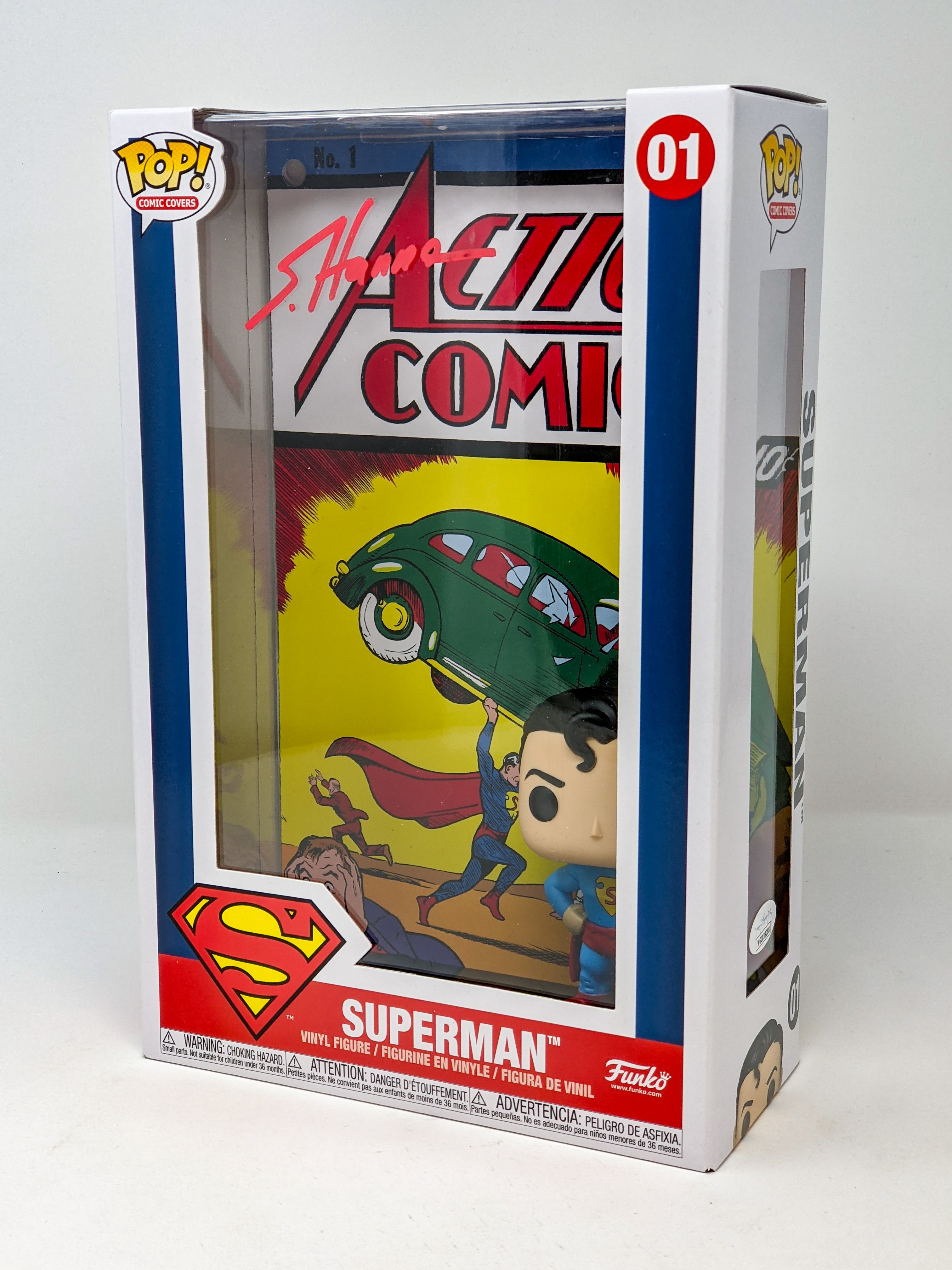 Scott Hanna Superman #01 Signed Comic Cover Funko Pop JSA Certified Autograph