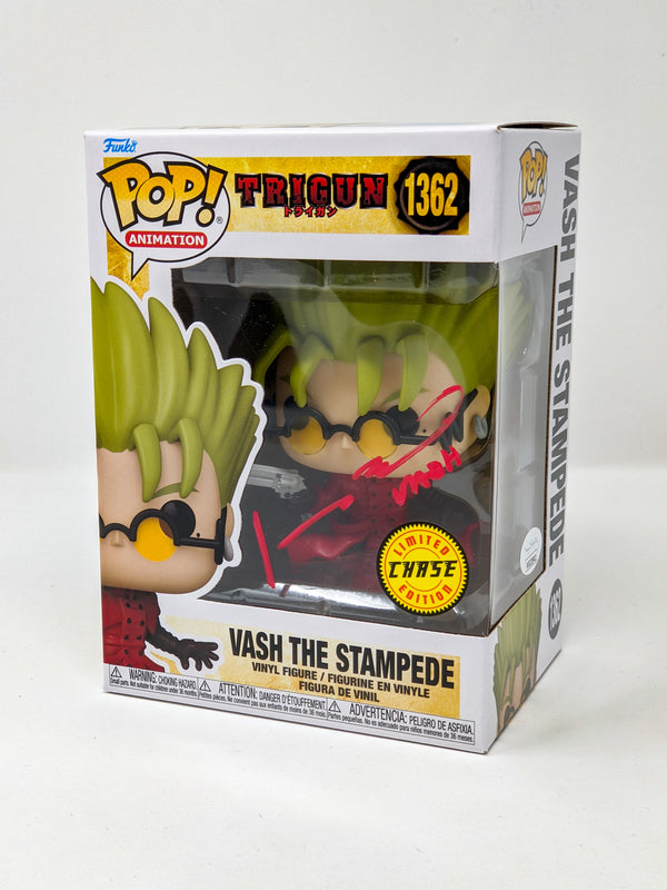 Johnny Yong Bosch Trigun Vash The Stampede #1362 Signed Exclusive CHASE Funko POP JSA Certified Autograph