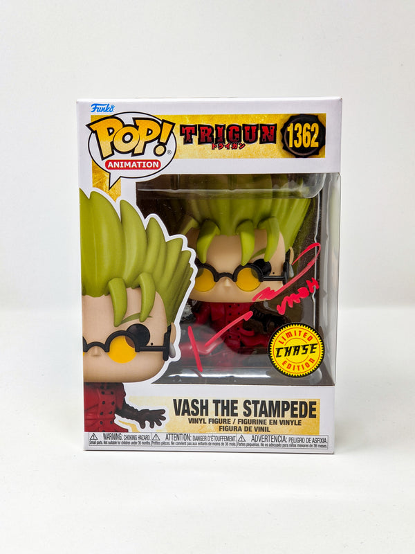 Johnny Yong Bosch Trigun Vash The Stampede #1362 Signed Exclusive CHASE Funko POP JSA Certified Autograph