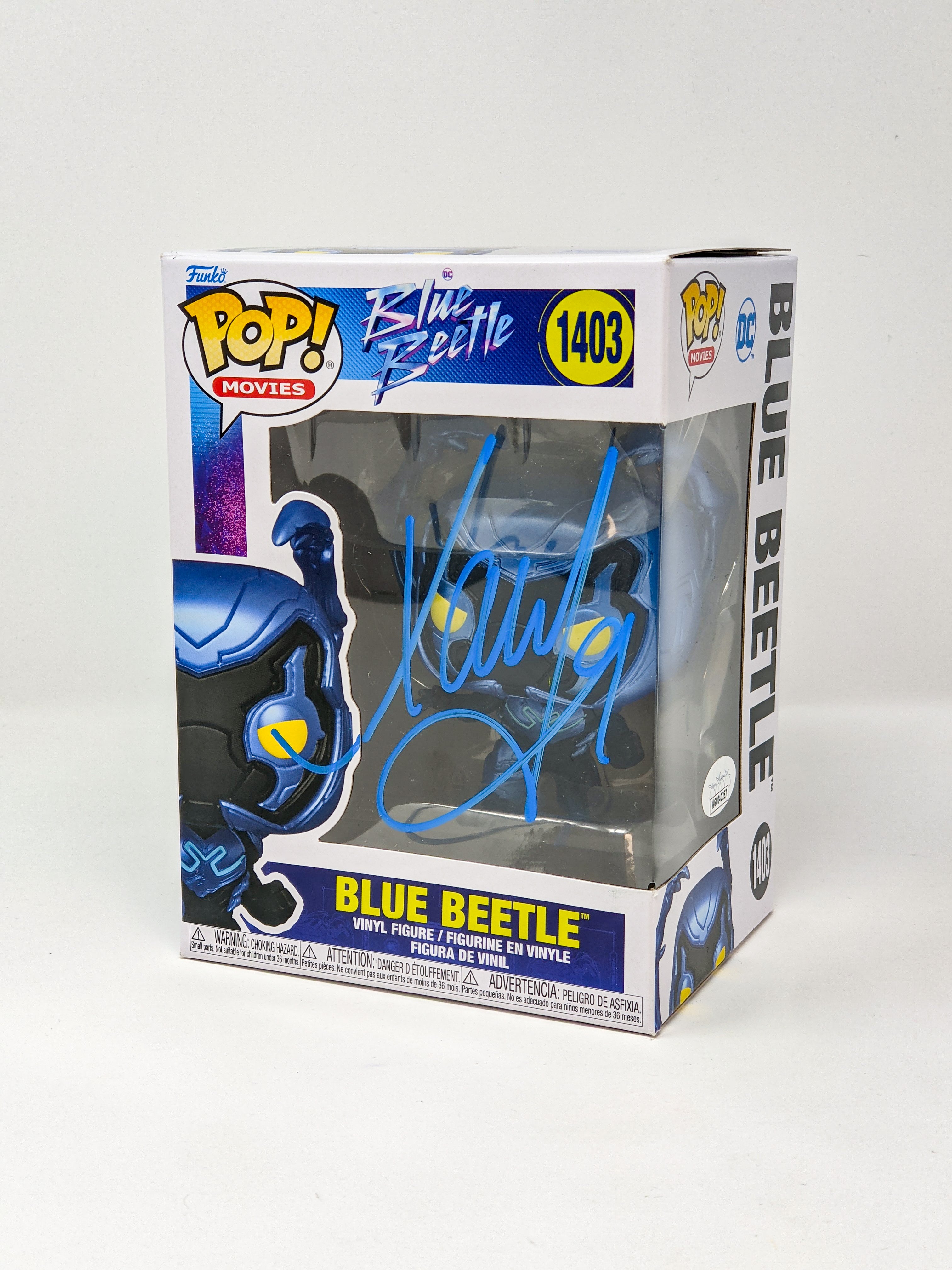 Xolo Maridueña Blue Beetle #1403 Signed Funko Pop JSA Certified Autograph