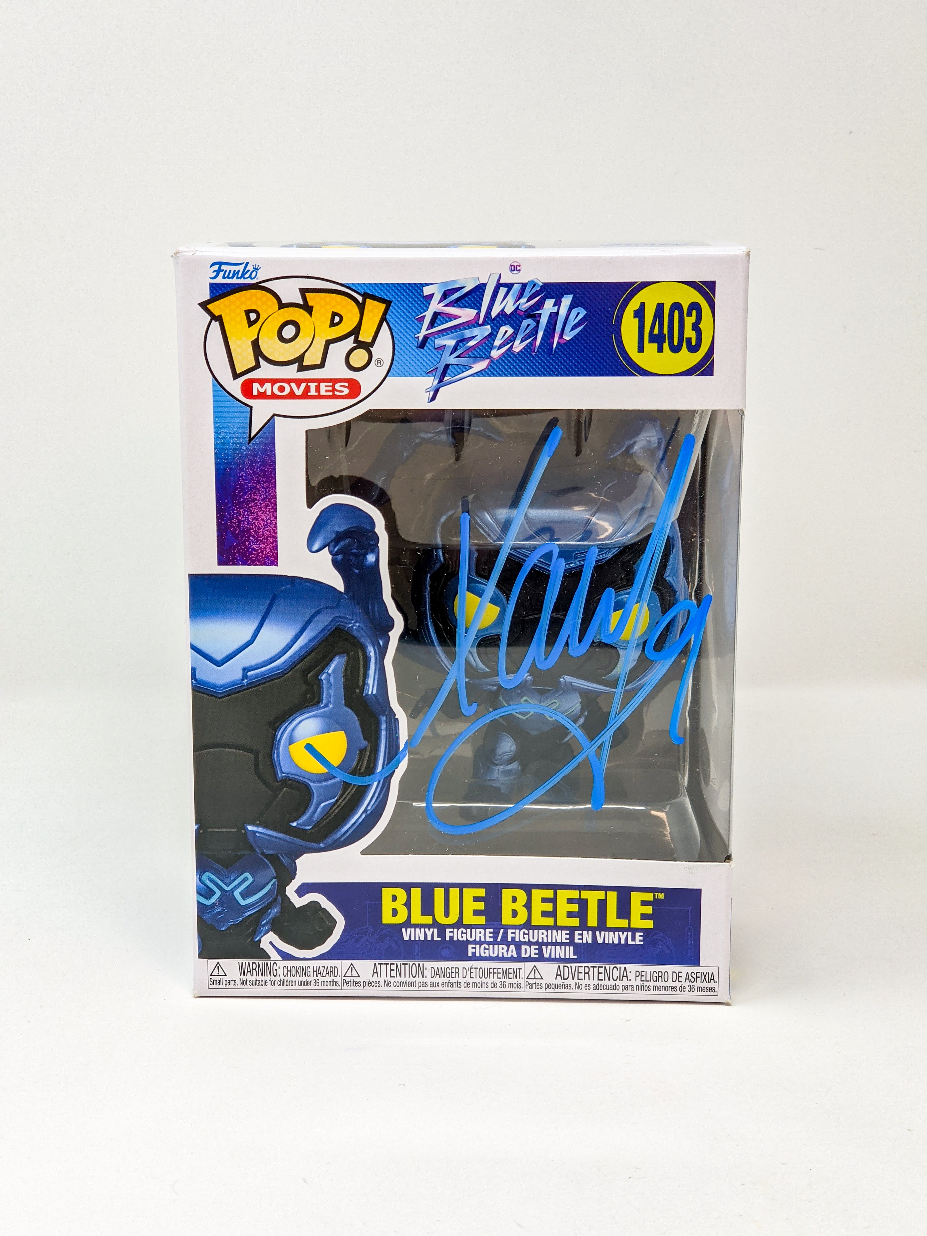 Xolo Maridueña Blue Beetle #1403 Signed Funko Pop JSA Certified Autograph