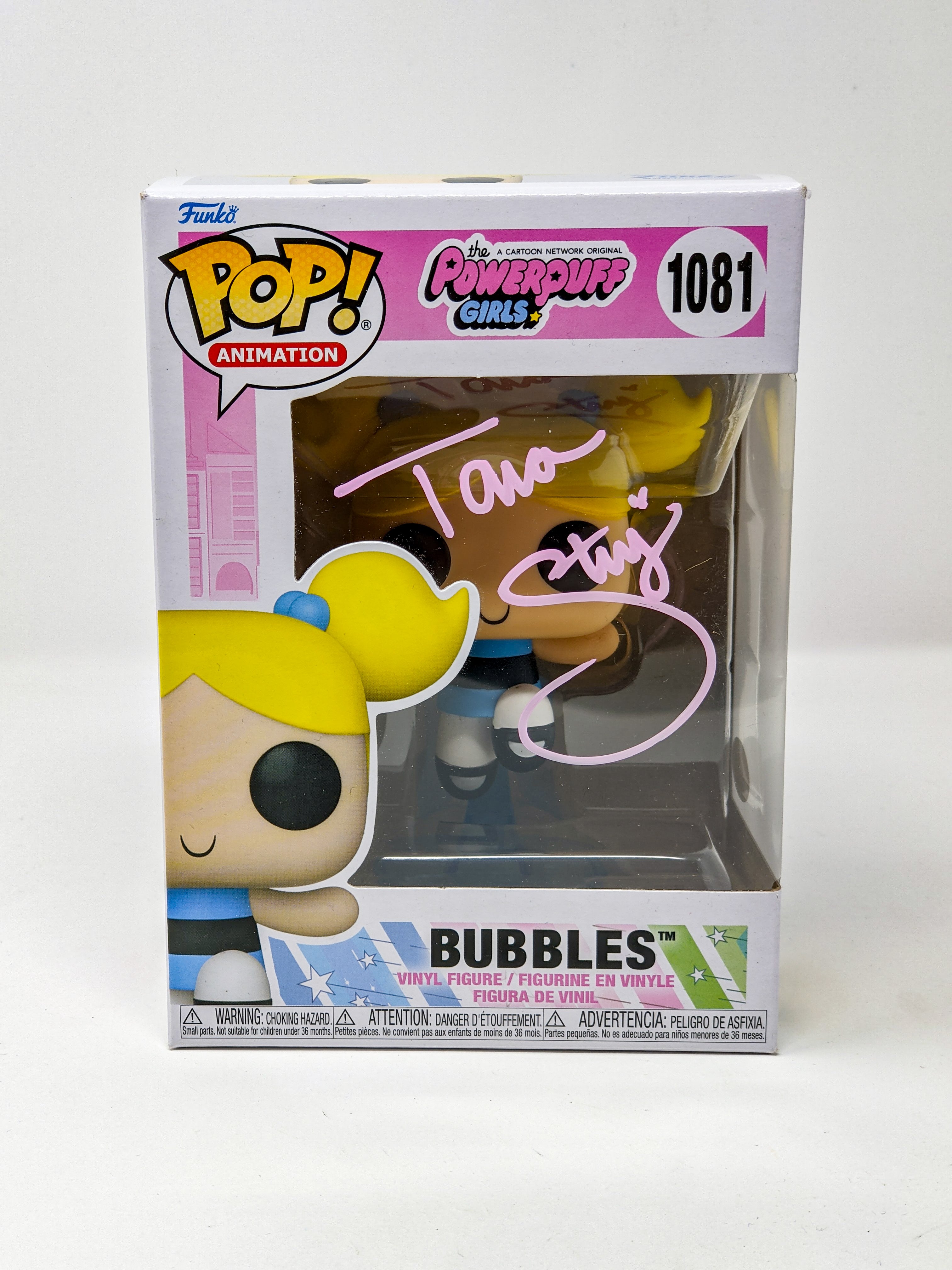 Tara Strong Powerpuff Girls Bubbles #1081 Signed Funko Pop JSA Certified Autograph