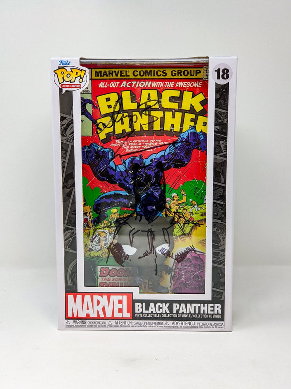 Denys Cowan Marvel BLACK PANTHER Signed & Remarqued Funko Pop Comic Cover JSA Certified Autograph