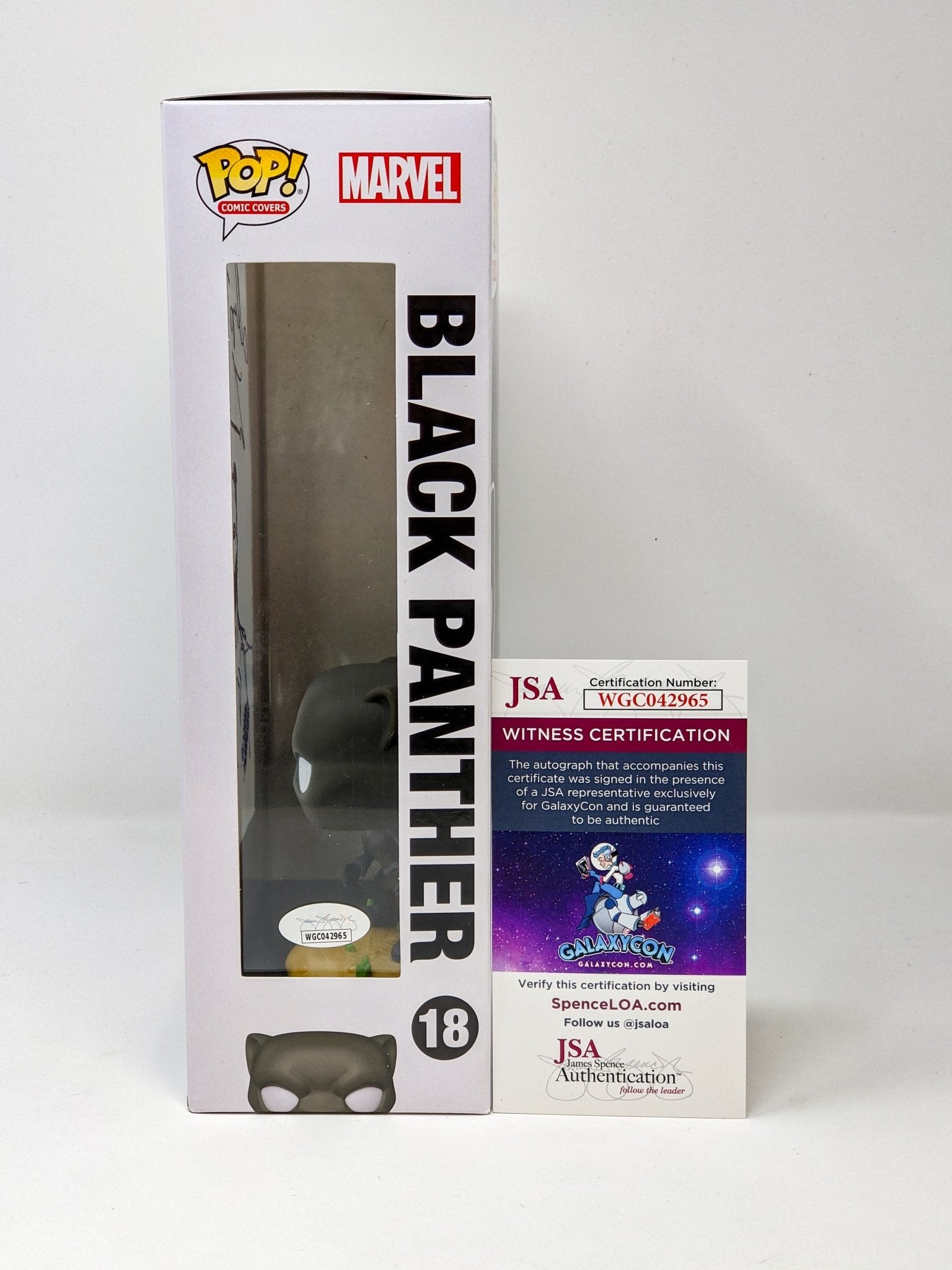 Denys Cowan Marvel BLACK PANTHER Signed & Remarqued Funko Pop Comic Cover JSA Certified Autograph