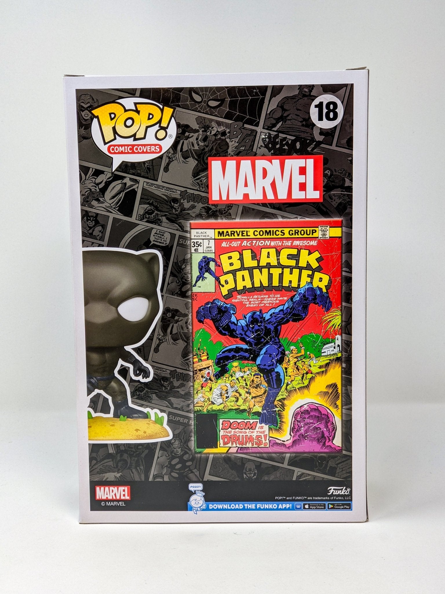 Denys Cowan Marvel BLACK PANTHER Signed & Remarqued Funko Pop Comic Cover JSA Certified Autograph