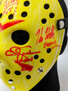 Friday the 13th JASON Hockey Mask Signed x4 Mears, Hodder, Graham, Kirzinger JSA Certified Autograph