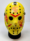 Friday the 13th JASON Hockey Mask Signed x4 Mears, Hodder, Graham, Kirzinger JSA Certified Autograph