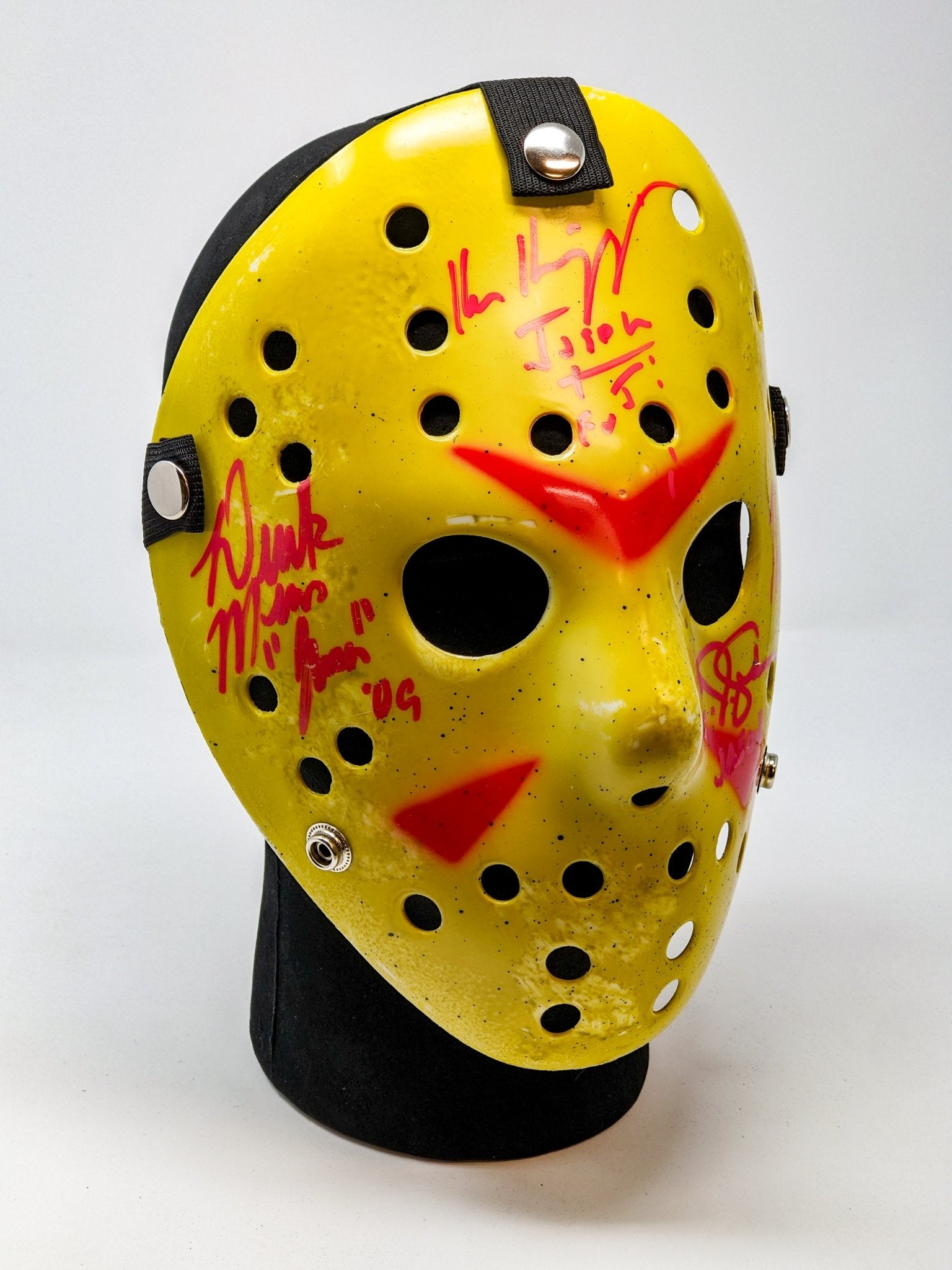Friday the 13th JASON Hockey Mask Signed x4 Mears, Hodder, Graham, Kirzinger JSA Certified Autograph