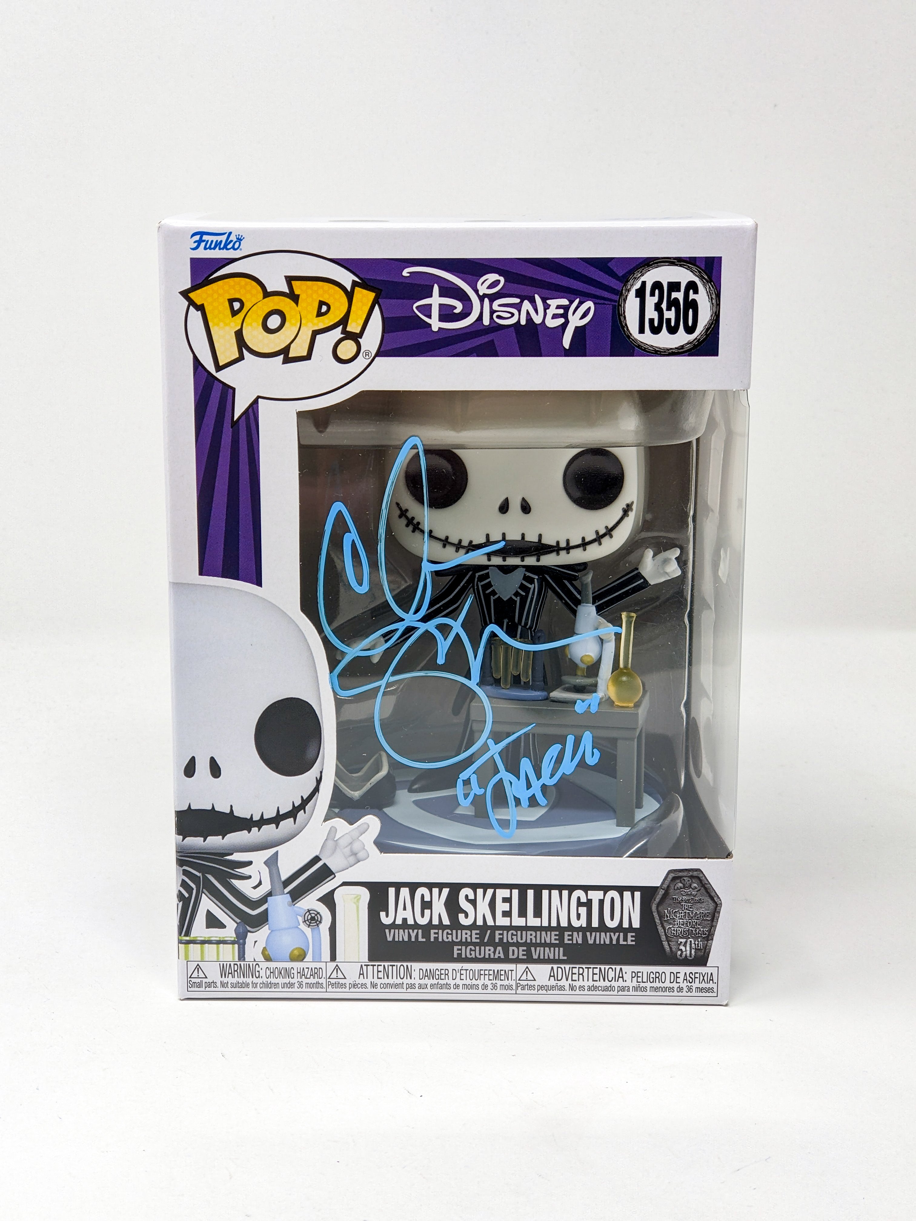 Chris Sarandon Disney Nightmare Before Christmas Jack Skellington #1356 Signed Funko Pop JSA Certified Autograph