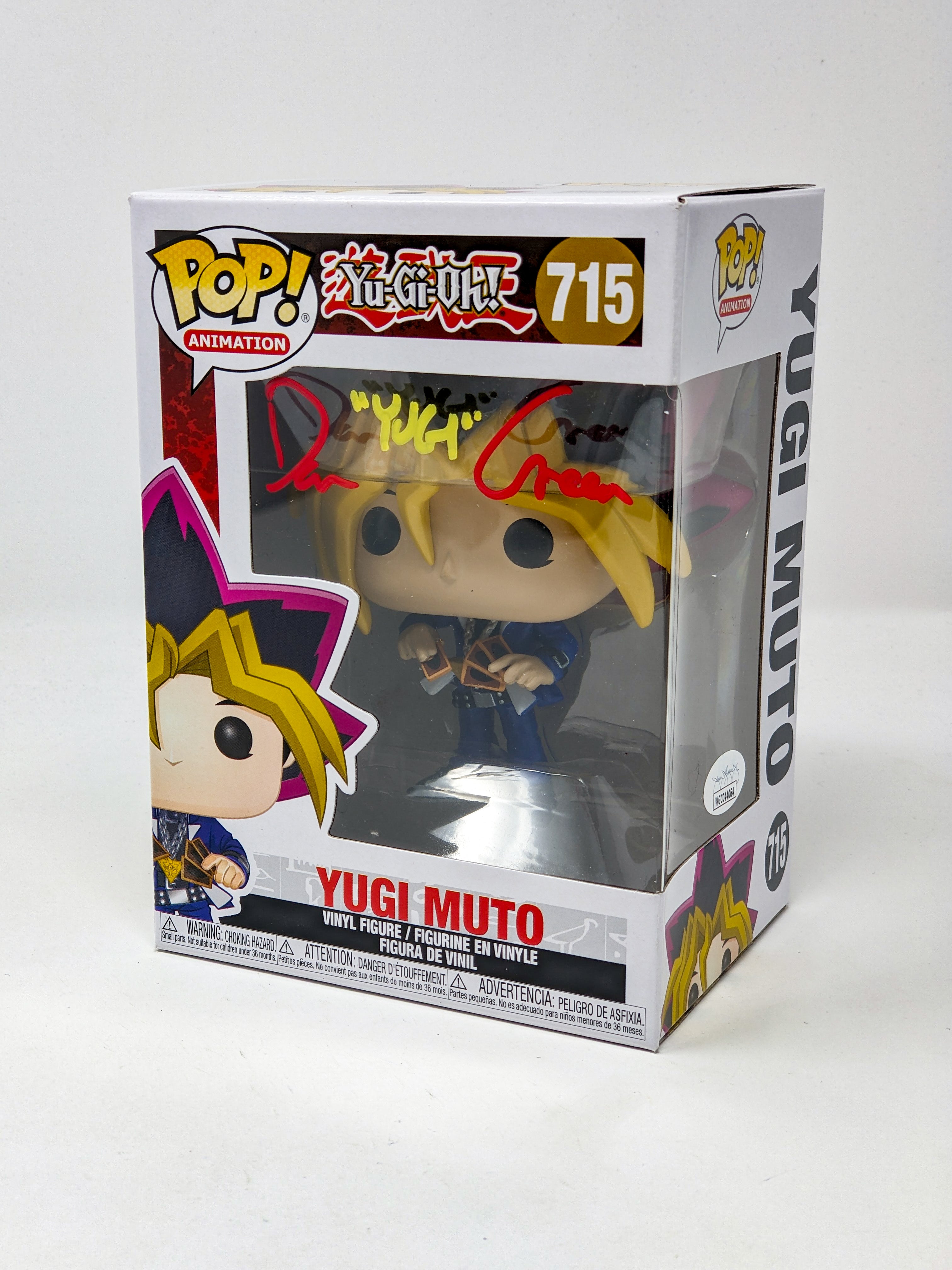 Dan Green YuGiOh Yugi Muto #715 Signed Funko Pop JSA Certified Autograph