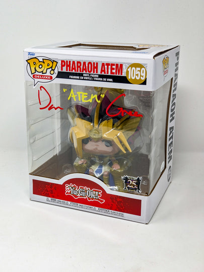 Dan Green YuGiOh Pharaoh Atem #1059 Signed Deluxe Funko Pop JSA Certified Autograph