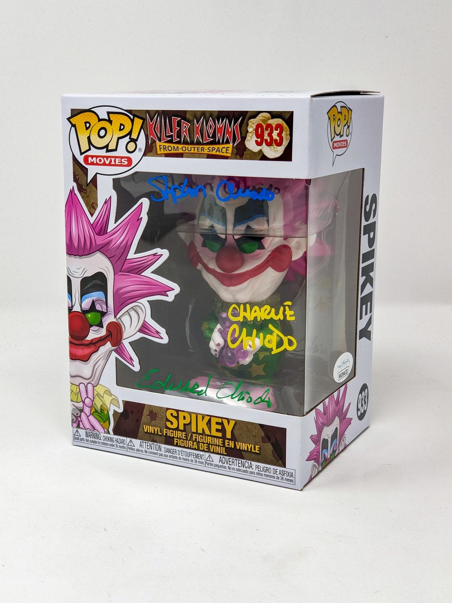 Killer Klowns From Outer Space SPIKEY #933 Funko Pop! Chiodo Bros Sign