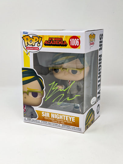 Brandon McInnis My Hero Academia Sir Nighteye #1006 Signed Funko Pop JSA Certified Autograph