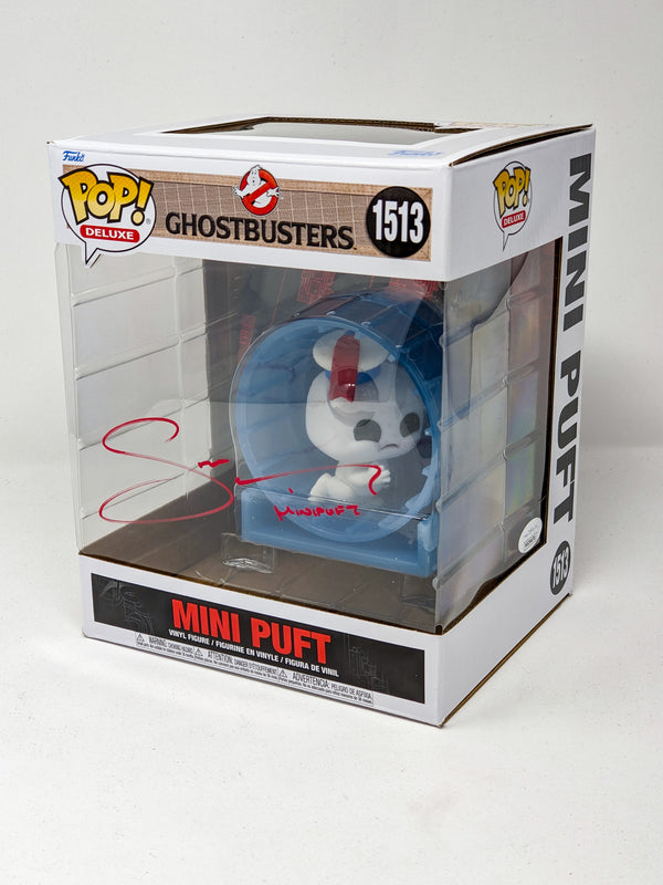 Sarah Natochenny Ghostbusters Mini Puft #1513 Signed Funko Pop JSA Certified Autograph