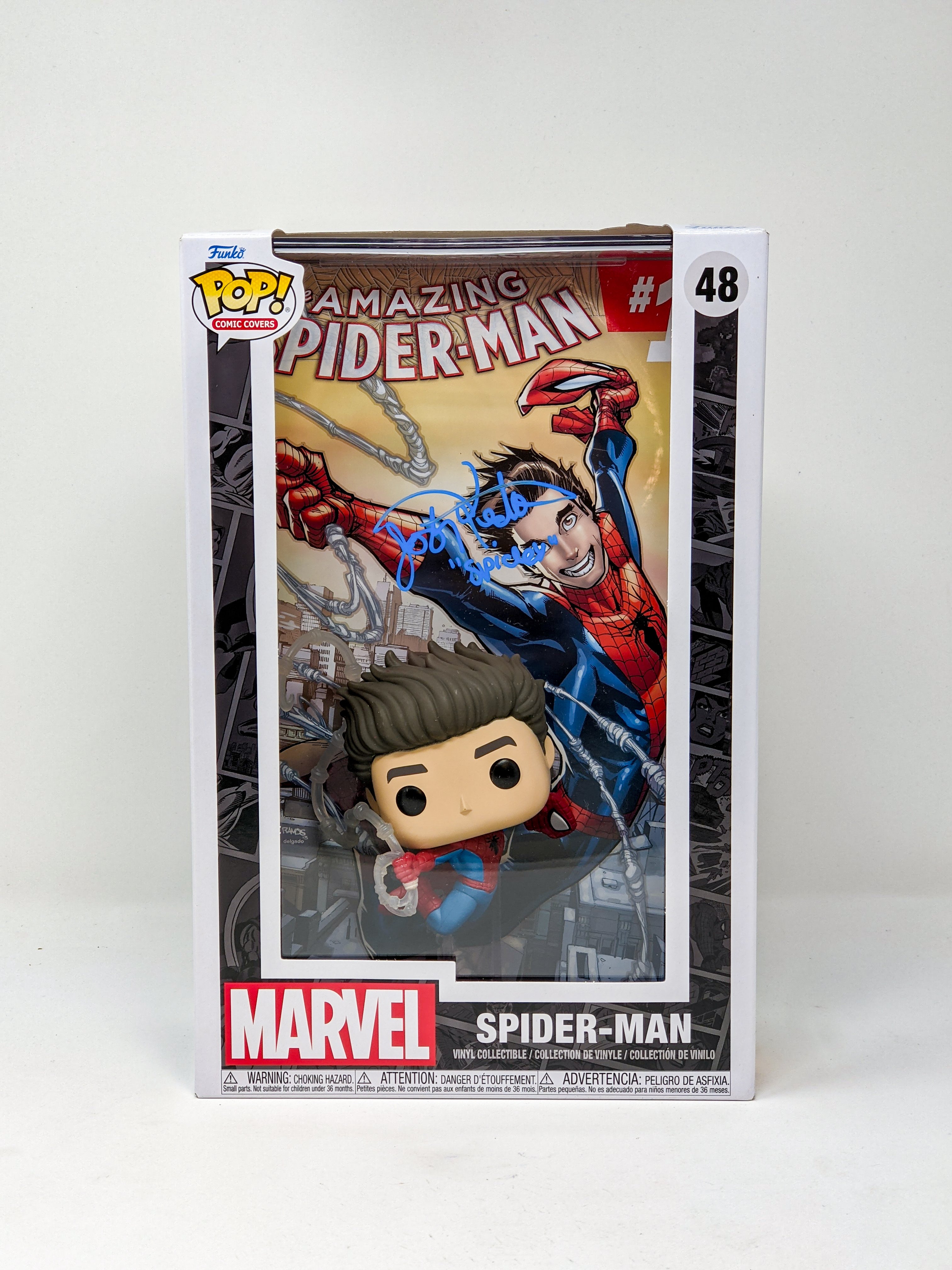 Josh Keaton Marvel SPIDER-MAN Signed Funko Pop Comic Cover JSA Certified Autograph