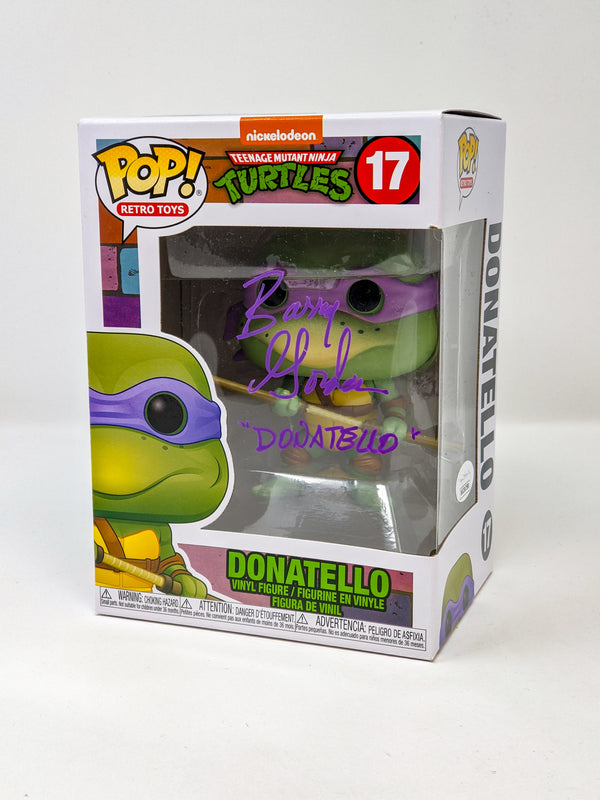 Barry Gordon TMNT Donatello #17 Signed Funko Pop JSA Certified Autograph