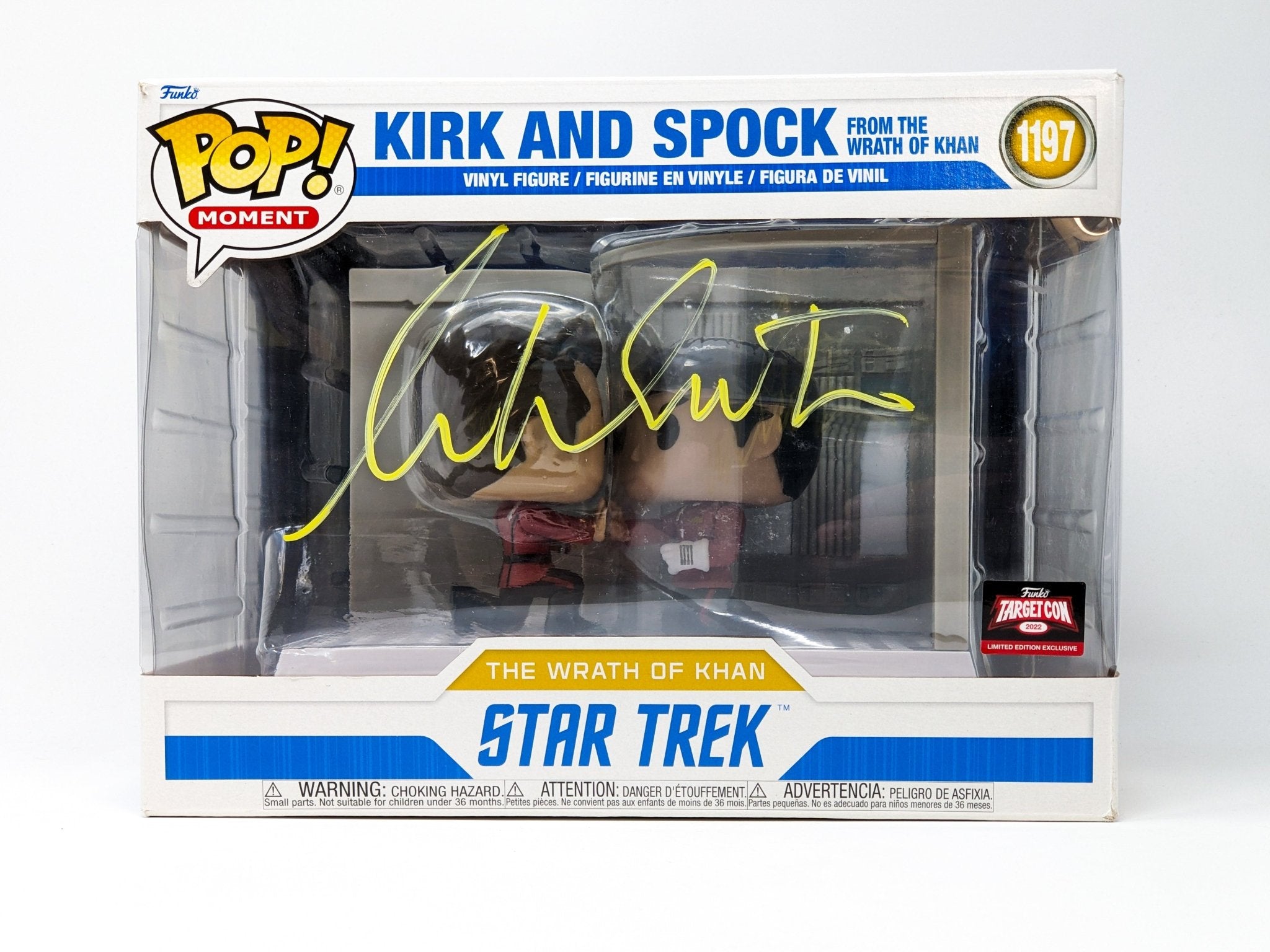 William Shatner Captain Kirk Star Trek #1197 Signed Funko Pop Targetcon Exclusive JSA Certified Autograph