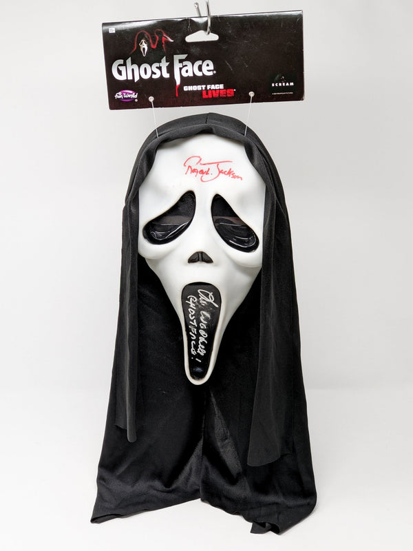 SCREAM Cast Signed x2 Ghost Face Mask Jackson, Waddell JSA Certified Autograph