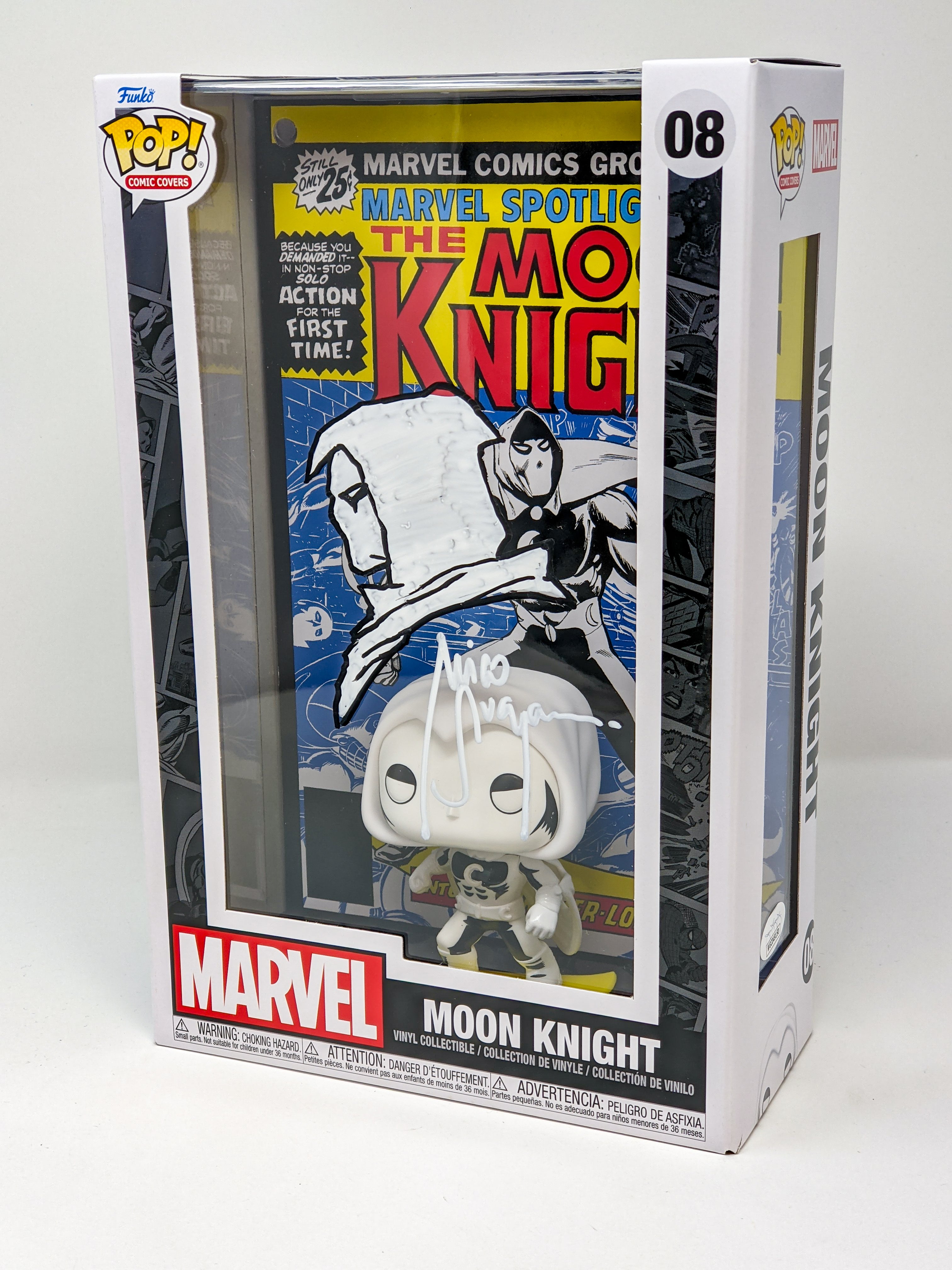 Mico Suayan Marvel MOON KNIGHT Signed & Remarqued Funko Pop Comic Cover JSA Certified Autograph