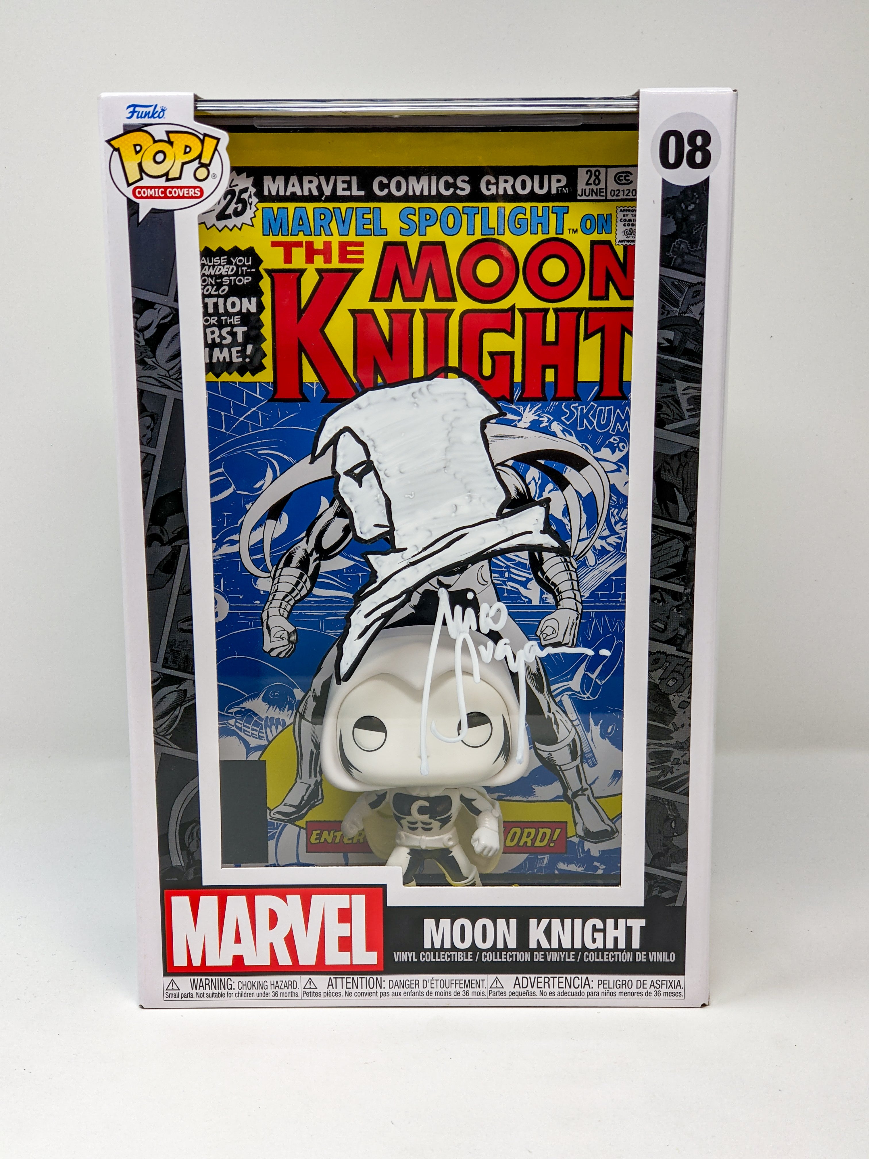 Mico Suayan Marvel MOON KNIGHT Signed & Remarqued Funko Pop Comic Cover JSA Certified Autograph