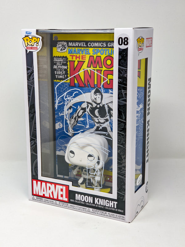 Stephen Platt MOON KNIGHT #08 Signed & Remarqued Funko Pop Comic Cover JSA Certified Autograph