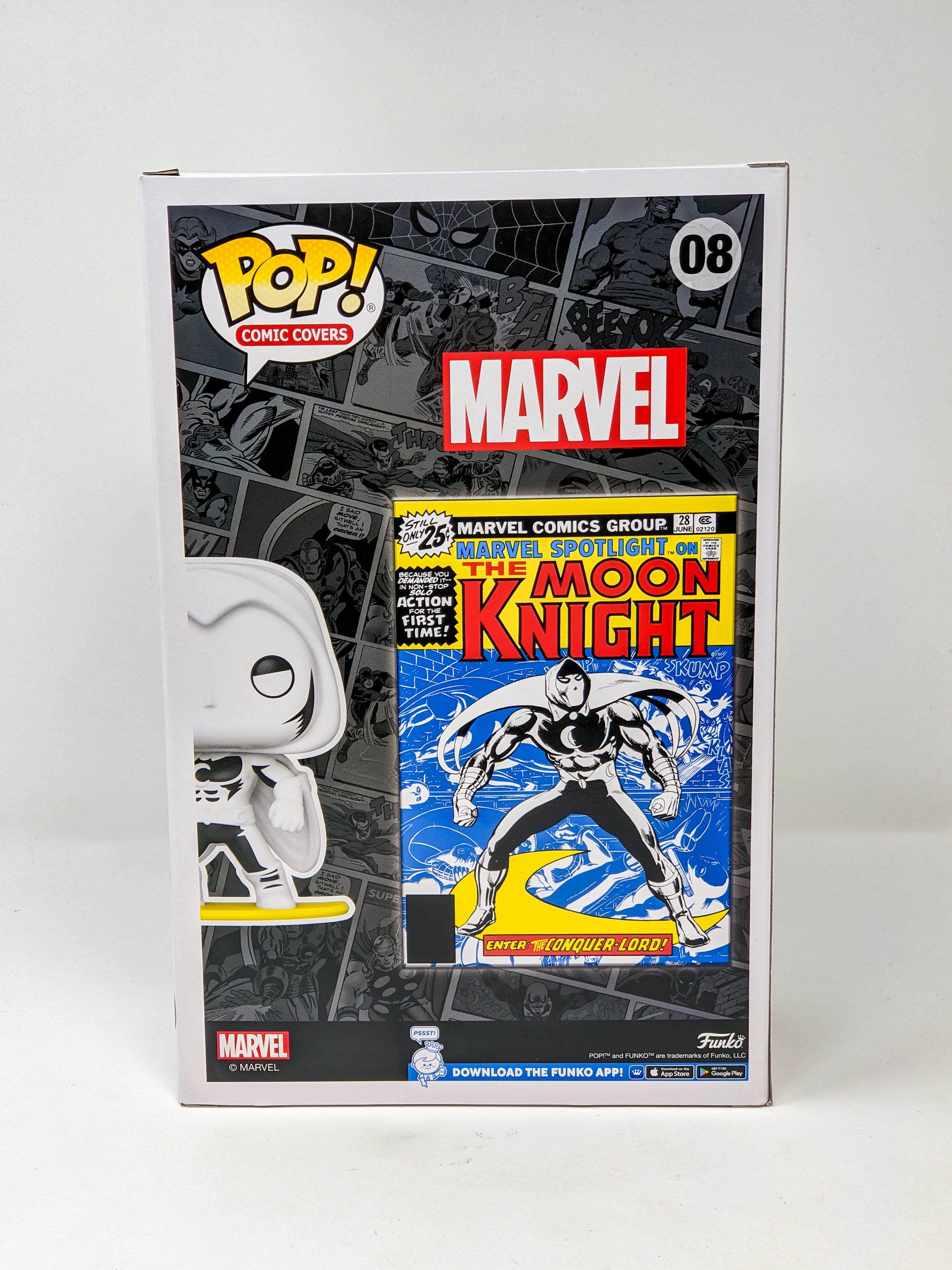 Stephen Platt MOON KNIGHT #08 Signed & Remarqued Funko Pop Comic Cover JSA Certified Autograph