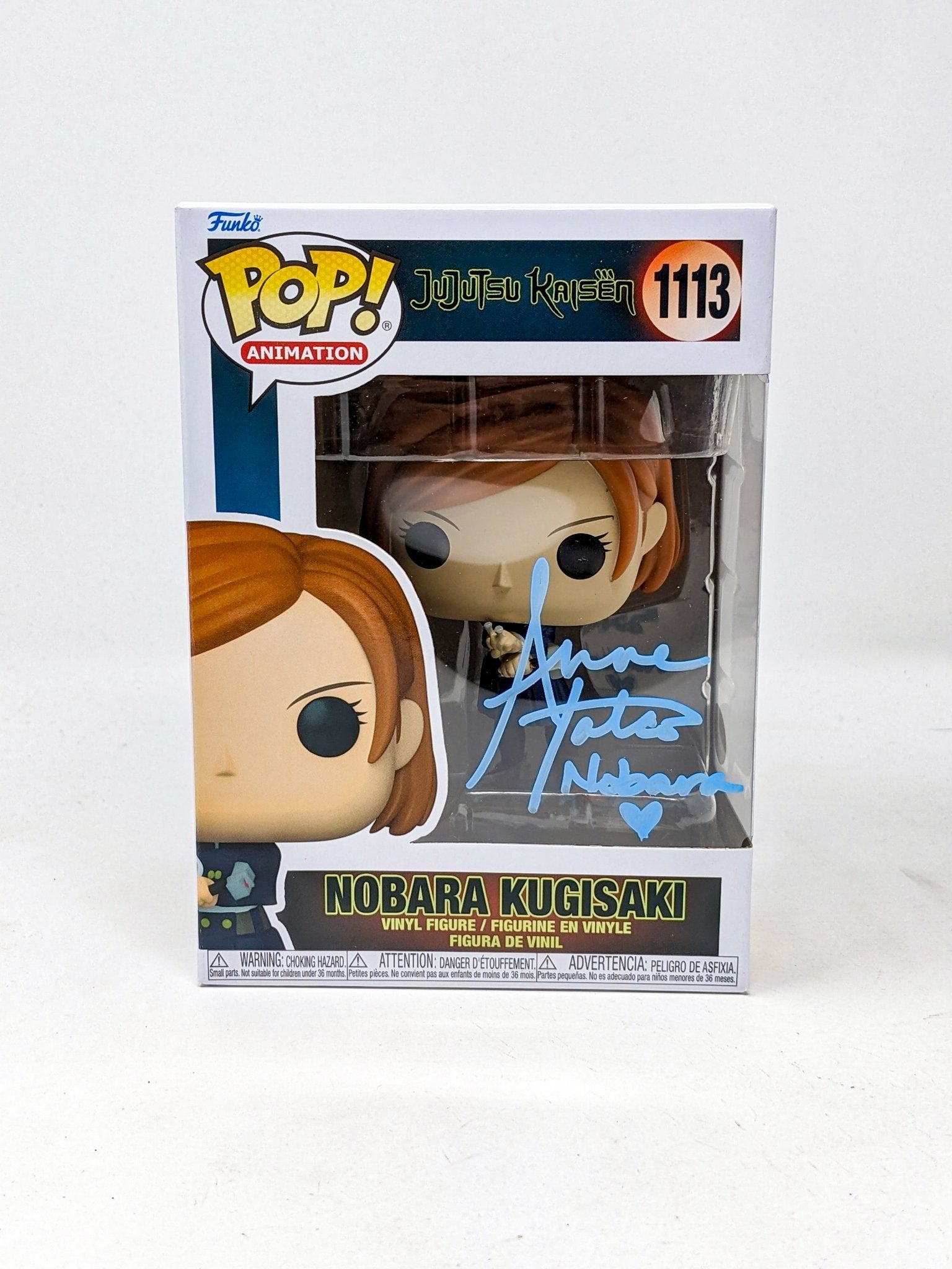 Anne Yatco Jujutsu Kaisen Nobara Kugisaki #1113 Signed Funko Pop JSA Certified Autograph