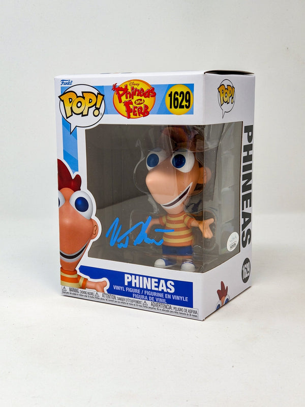 Vincent Martella Phineas and Ferb #1629 PHINEAS Signed Funko Pop JSA Certified Autograph