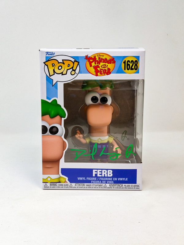 David Errigo Phineas and Ferb #1628 FERB Signed Funko Pop JSA Certified Autograph