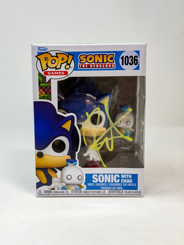 Roger Craig Smith Sonic the Hedgehog with Chao #1036 Signed Funko Pop JSA Certified Autograph
