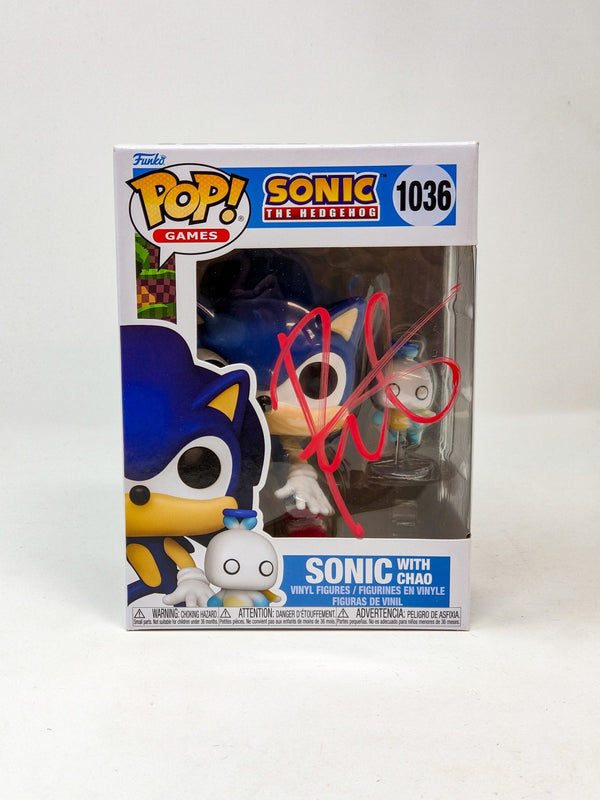 Roger Craig Smith Sonic the Hedgehog with Chao #1036 Signed Funko Pop JSA Certified Autograph