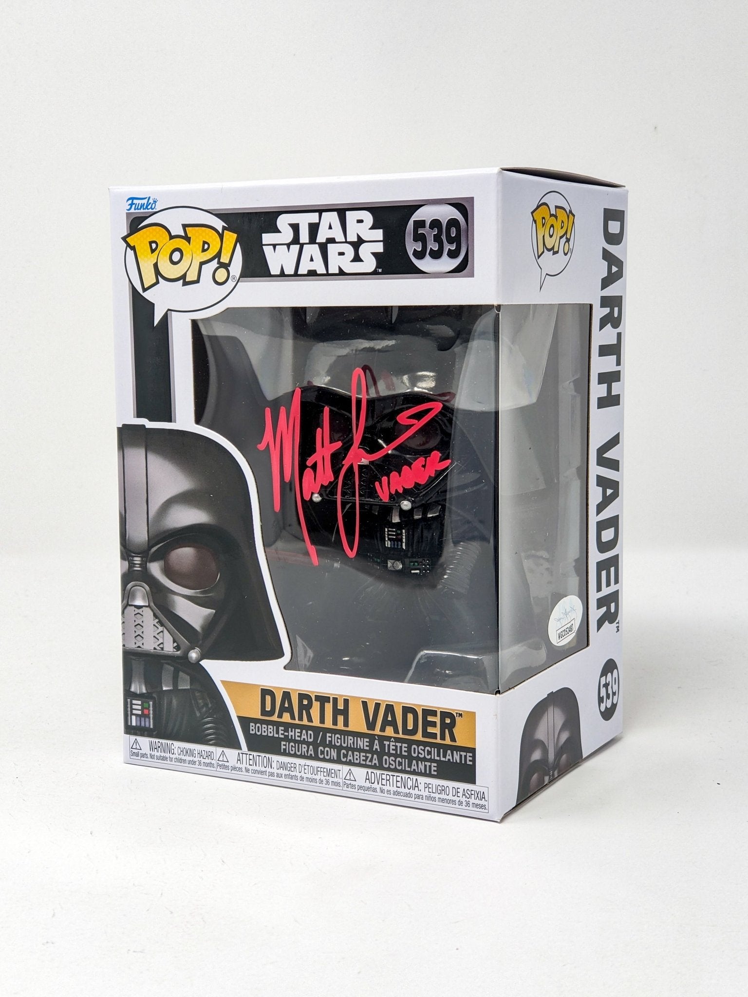 Matt Lanter Darth Vader #539 Signed Funko Pop JSA Certified Autograph