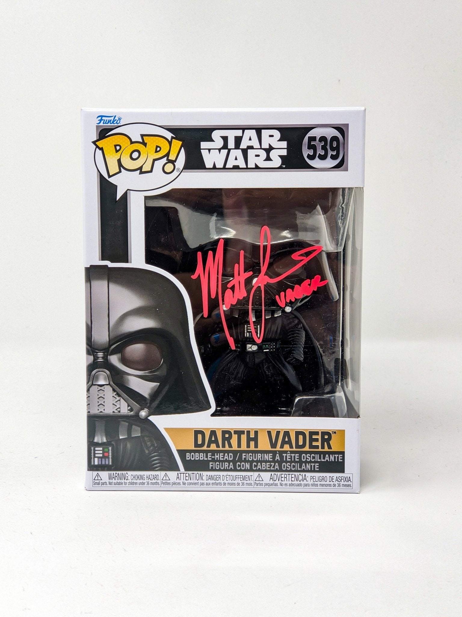 Matt Lanter Darth Vader #539 Signed Funko Pop JSA Certified Autograph