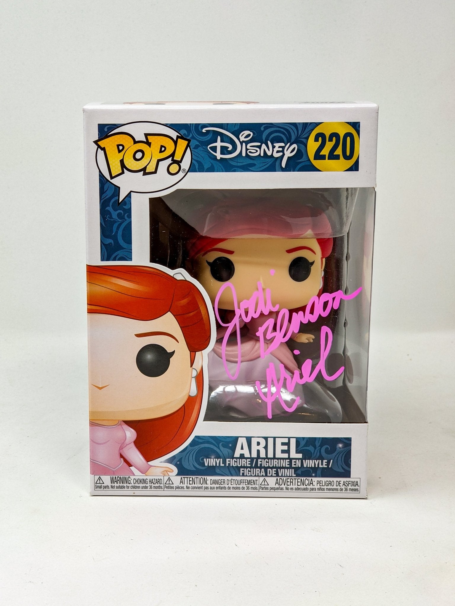 Jodi Benson Disney Little Mermaid Ariel #220 Signed Funko Pop JSA Certified Autograph