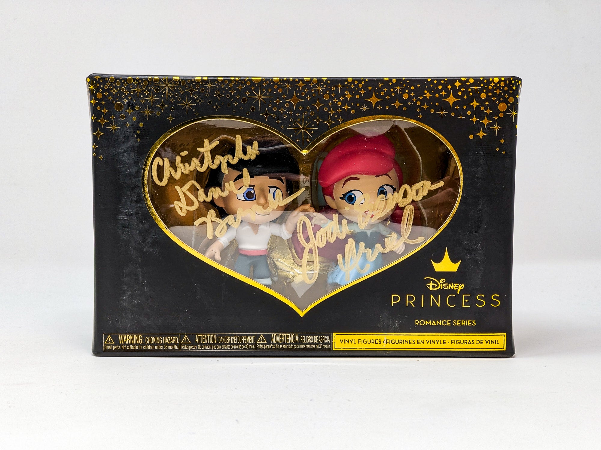 Disney The Little Mermaid Princess Romance Series Exclusive Christopher Daniel Barnes & Jodi Benson Signed Vinyl Figures JSA Certified Autograph