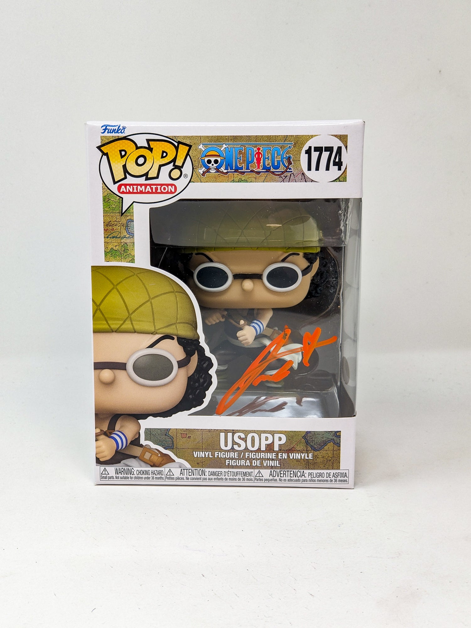 Jacob Romero One Piece Usopp #1774 Signed Funko Pop JSA Certified Autograph