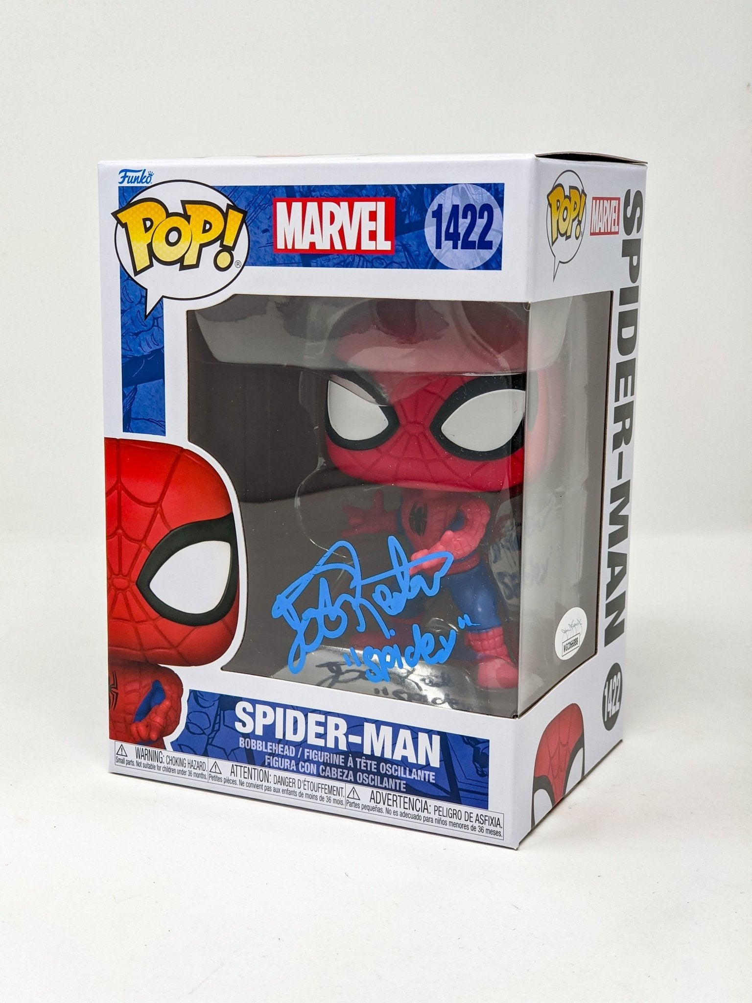 Josh Keaton Marvel Spider-Man #1422 Signed Funko Pop JSA Certified Autograph