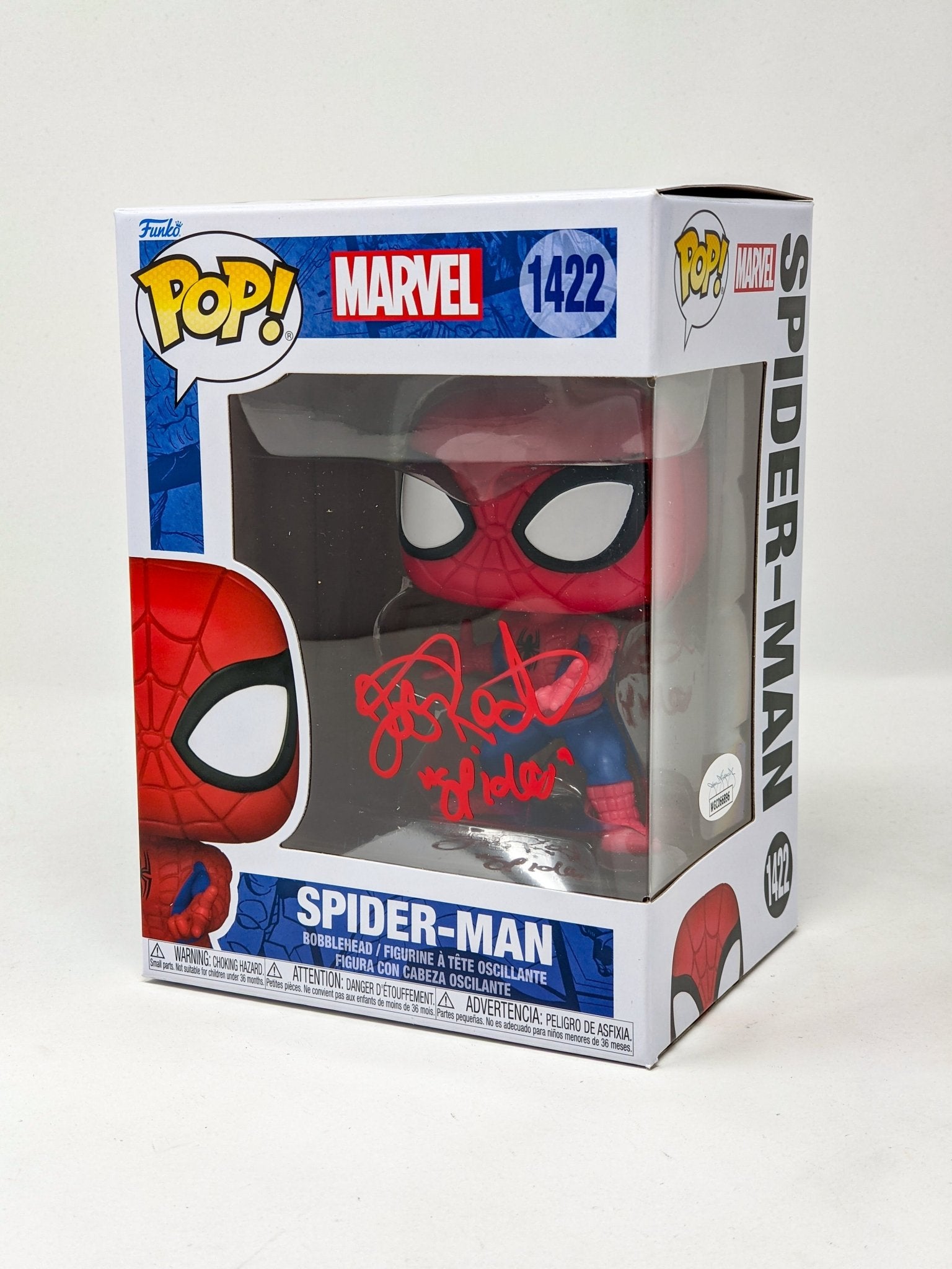 Josh Keaton Marvel Spider-Man #1422 Signed Funko Pop JSA Certified Autograph