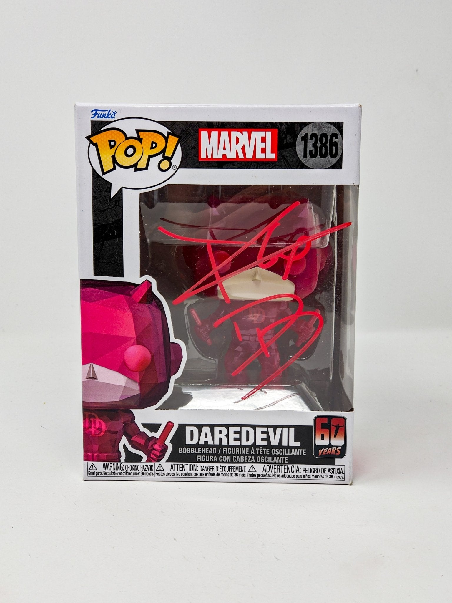 Charlie Cox Marvel Daredevil #1386 Signed Funko Pop JSA Certified Autograph