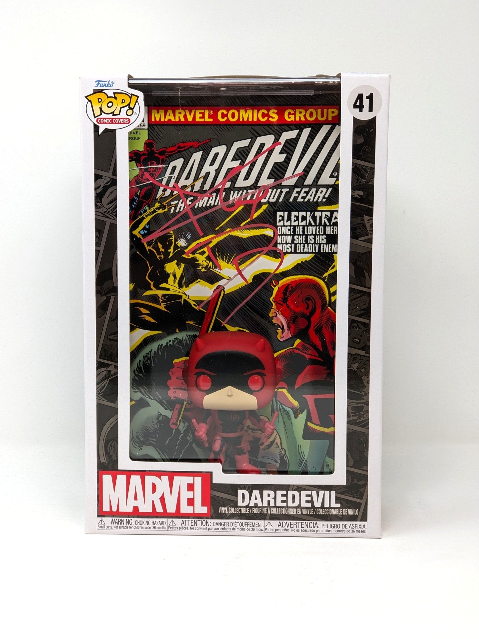 Charlie Cox Daredevil #41 Signed Comic Cover Funko Pop JSA Certified Autograph