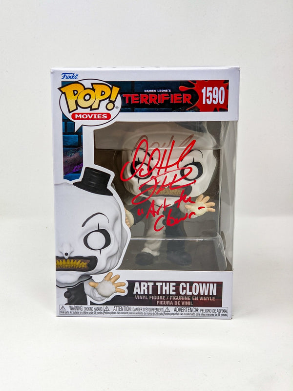 David Howard Thornton Terrifier Art The Clown #1590 Signed Funko Pop JSA Certified Autograph