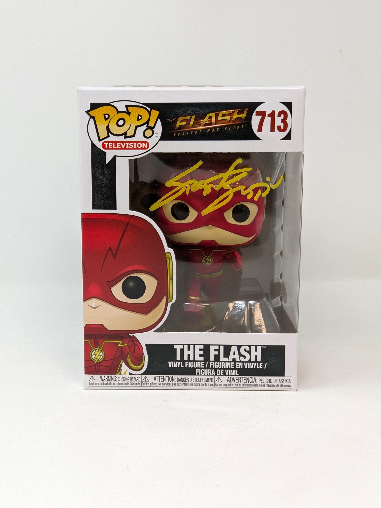 Grant Gustin DC The Flash #713 Signed Funko Pop JSA Certified Autograp