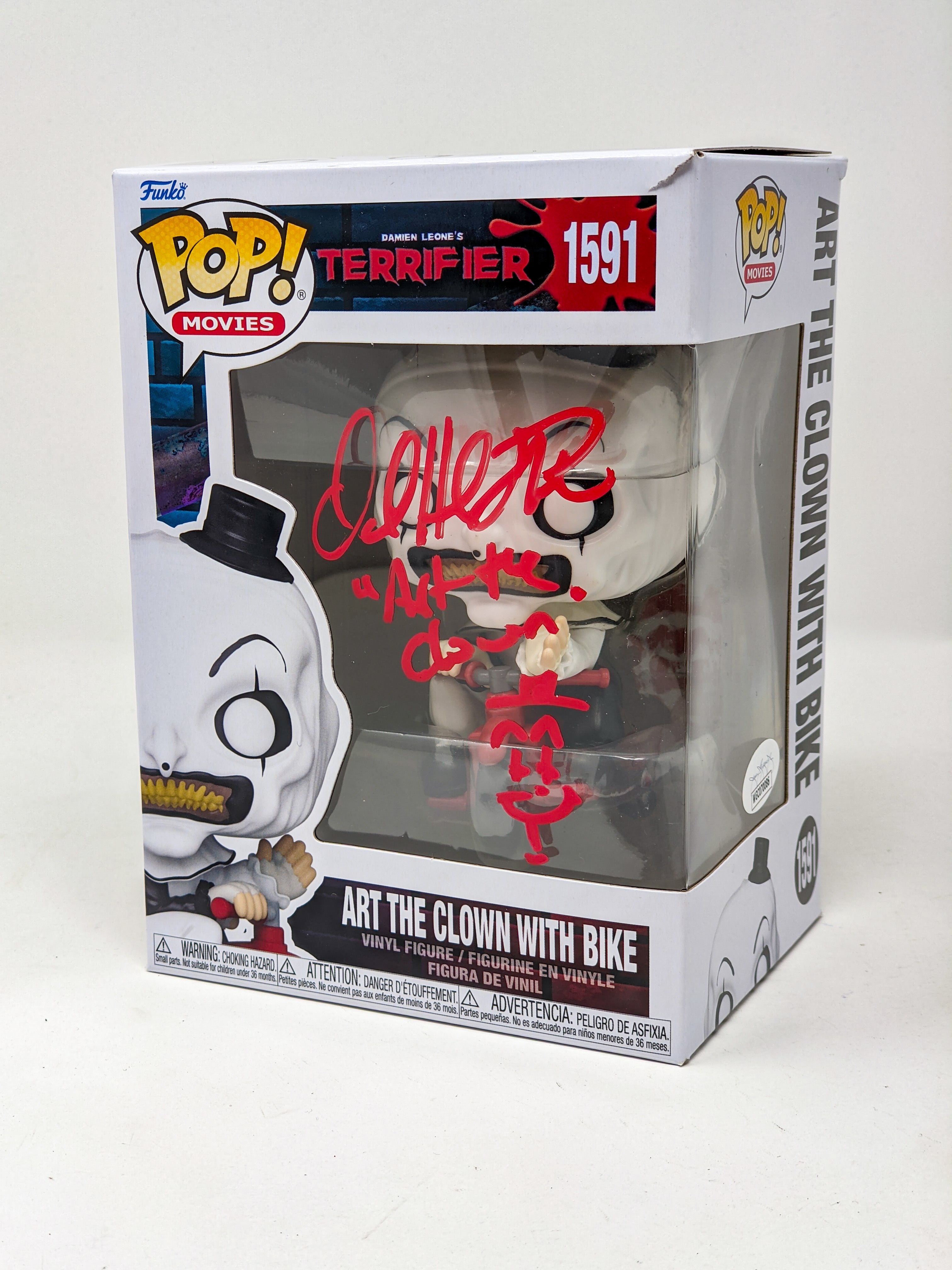 David Howard Thornton Art The Clown #1591 Signed Funko Pop JSA Certified Autograph