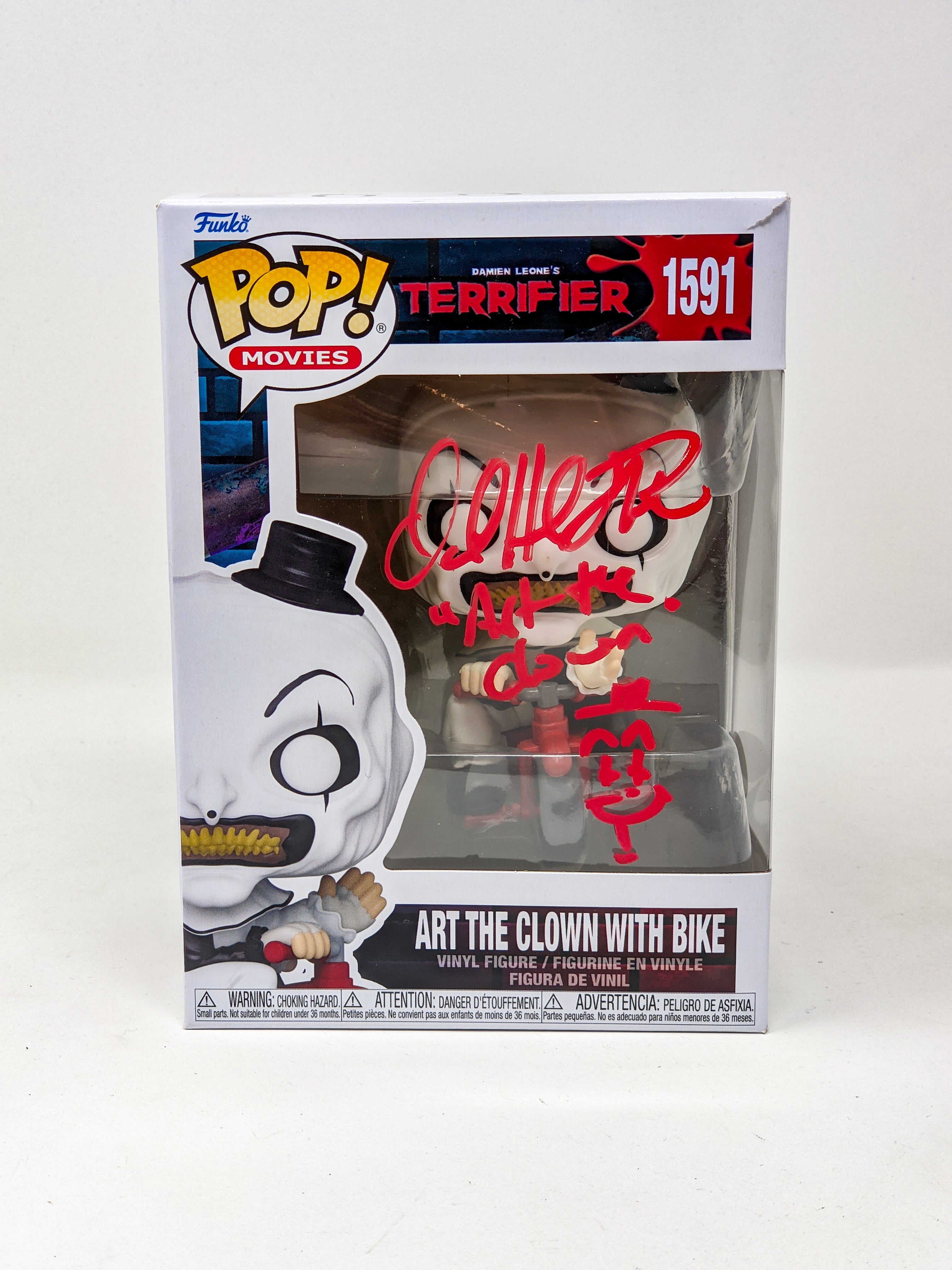 David Howard Thornton Art The Clown #1591 Signed Funko Pop JSA Certified Autograph