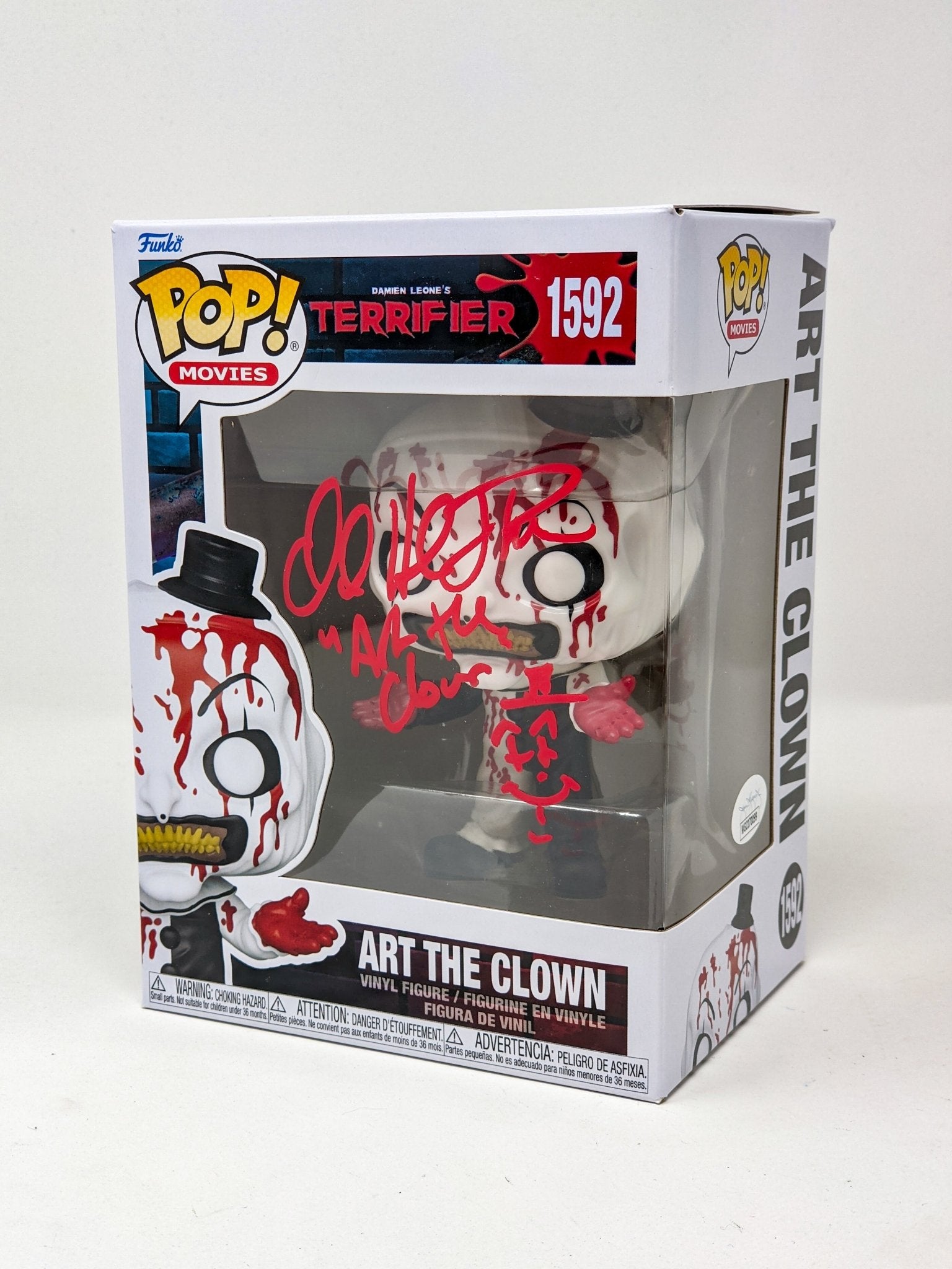 David Howard Thornton Art The Clown #1592 Signed Funko Pop JSA Certified Autograph