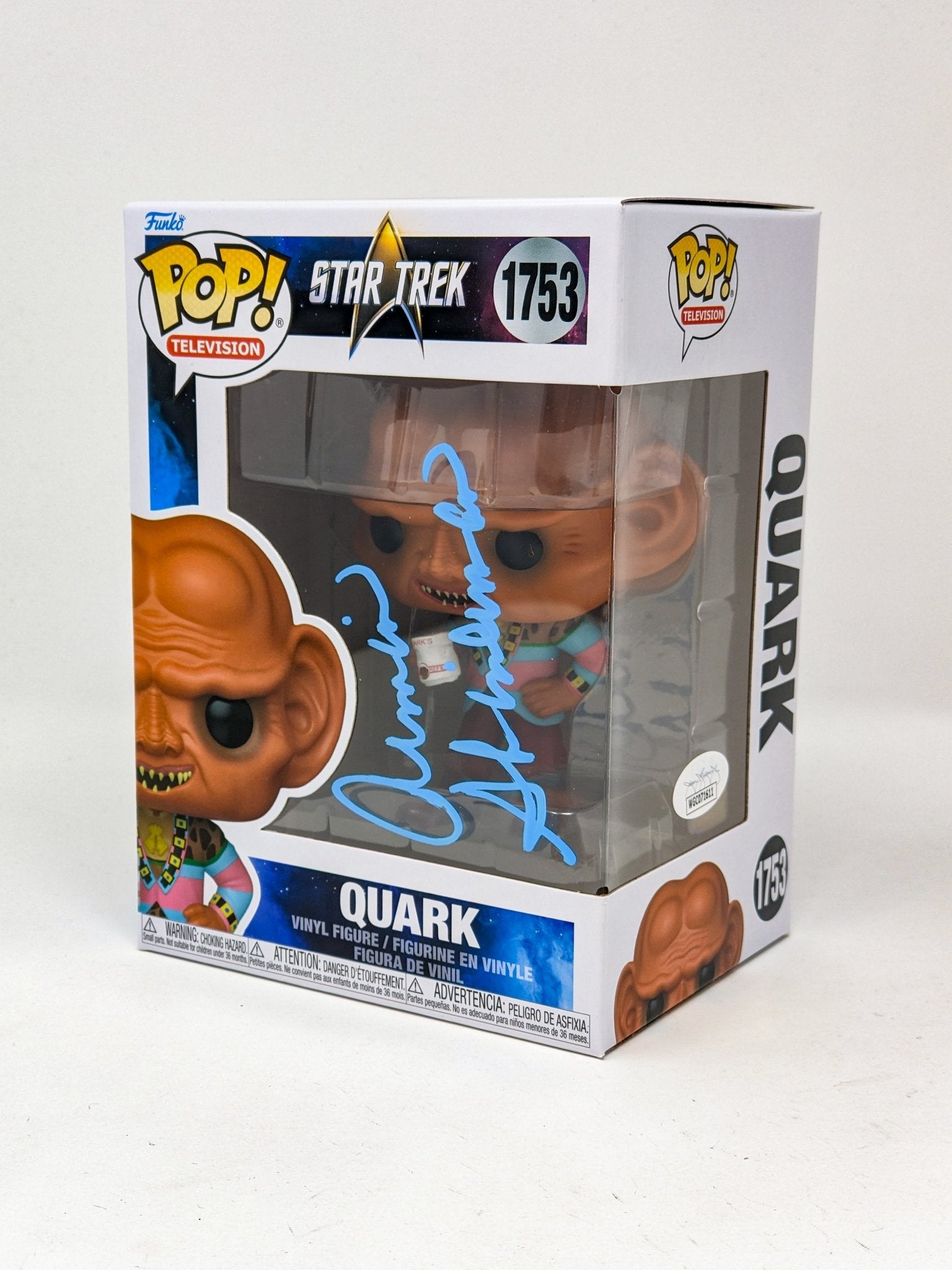 Armin Shimerman Star Trek Quark #1753 Signed Funko Pop JSA Certified Autograph